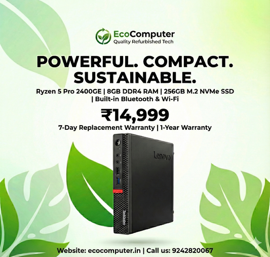 Lenovo Thinkcentre Ryzen 5 DDR4 8gb 256GB Wifi Bluetooth Inbuild